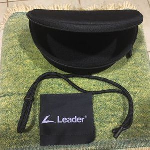 Hilco / Leader Sports Black Zippered Eyeglass Case